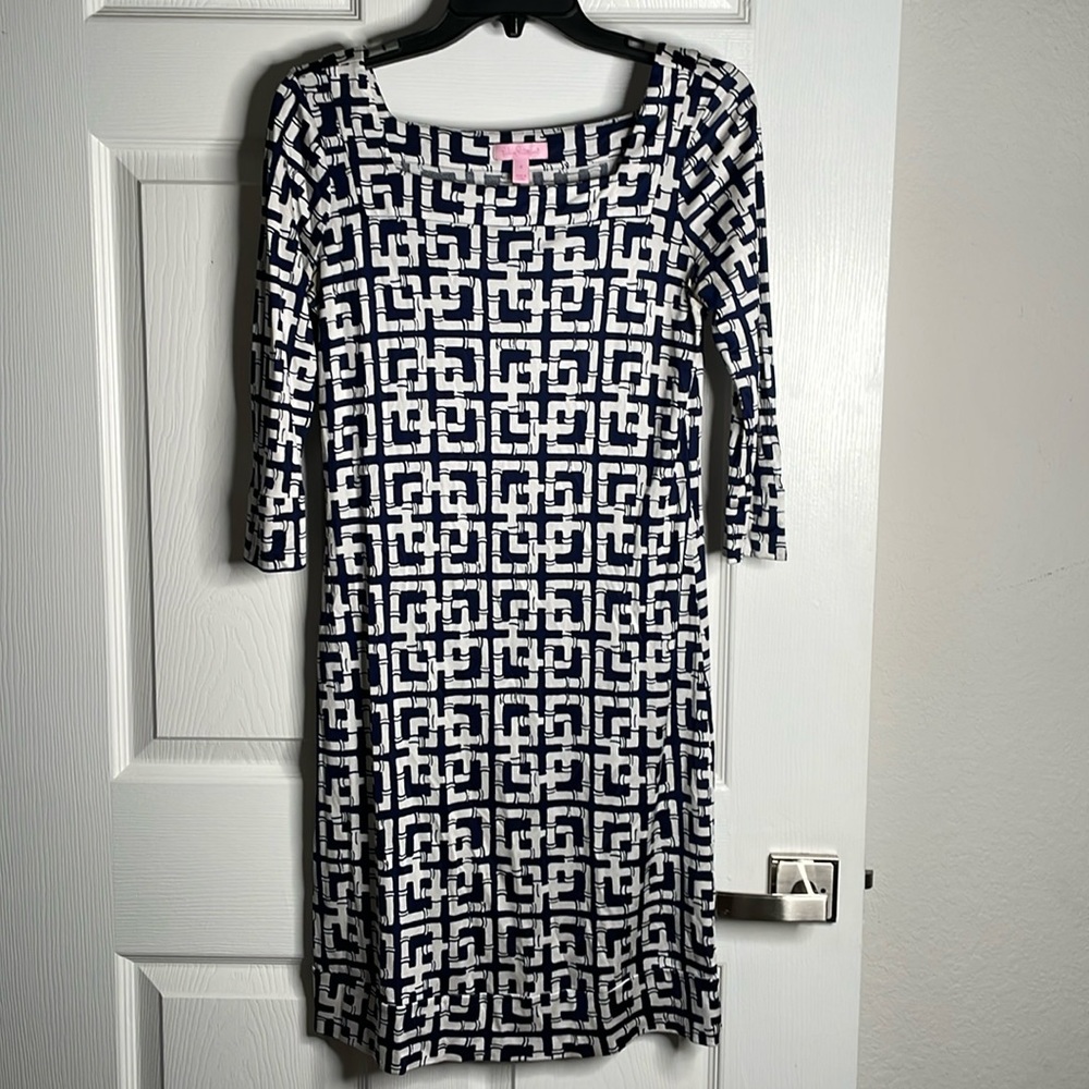 Lilly Pulitzer 3/4 sleeve mini dress